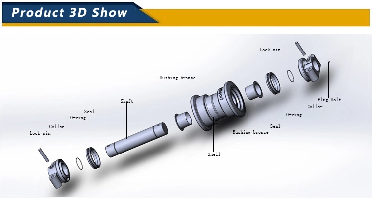 Best Price Excavator Undercarriage Parts Track Roller PC200-8 Excavator Roller Assembly Top Carrier Roller